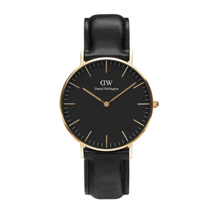 Buy Shop Daniel Wellington Classic Reading Black Dial Black Leather Strap Watch For Men - DW00100129 USA Online