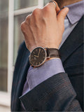 Buy Shop Daniel Wellington Classic Reading Black Dial Black Leather Strap Watch For Women - DW00100141 USA Online