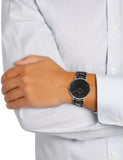 Buy Shop Daniel Wellington Classic Reading Black Dial Black Leather Strap Watch For Women - DW00100147 USA Online
