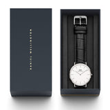 Buy Shop Daniel Wellington Classic Reading White Dial Black Leather Strap Watch For Men - DW00100028 USA Online