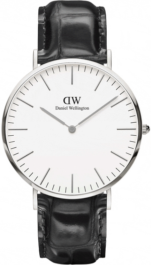 Buy Shop Daniel Wellington Classic Reading White Dial Black Leather Strap Watch For Men - DW00100028 USA Online