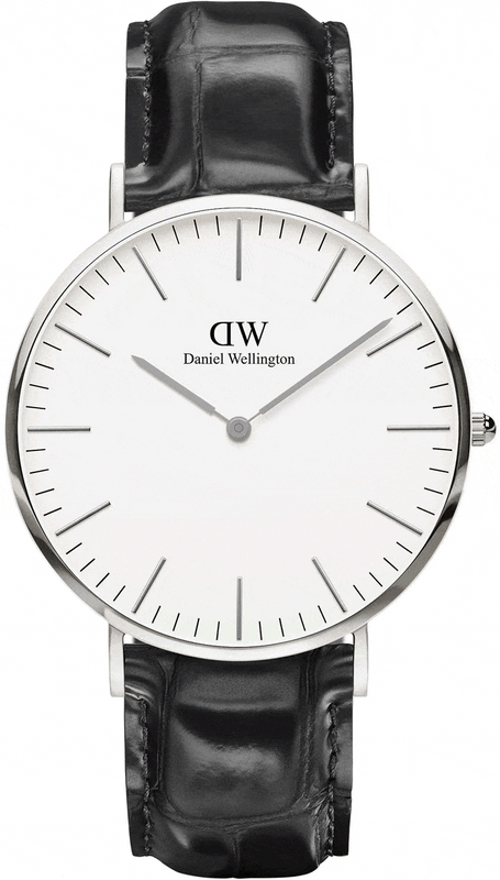 Buy Shop Daniel Wellington Classic Reading White Dial Black Leather Strap Watch For Men - DW00100028 USA Online