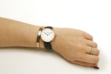 Buy Shop Daniel Wellington Classic Reading White Dial Black Leather Strap Watch For Women - DW00100041 USA Online