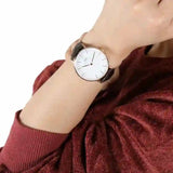 Buy Shop Daniel Wellington Classic Reading White Dial Black Leather Strap Watch For Women - DW00100041 USA Online