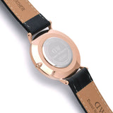 Buy Shop Daniel Wellington Classic Reading White Dial Black Leather Strap Watch For Women - DW00100041 USA Online