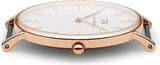 Buy Shop Daniel Wellington Classic Reading White Dial Black Leather Strap Watch For Women - DW00100041 USA Online