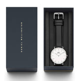 Buy Shop Daniel Wellington Classic Reading White Dial Black Leather Strap Watch For Women - DW00100058 USA Online