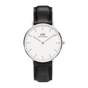 Buy Shop Daniel Wellington Classic Reading White Dial Black Leather Strap Watch For Women - DW00100058 USA Online