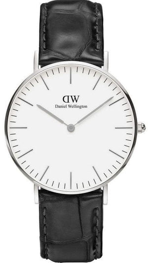 Buy Shop Daniel Wellington Classic Reading White Dial Black Leather Strap Watch For Women - DW00100058 USA Online
