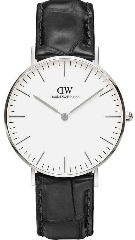 Buy Shop Daniel Wellington Classic Reading White Dial Black Leather Strap Watch For Women - DW00100058 USA Online