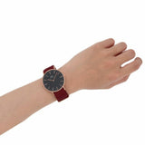 Buy Shop Daniel Wellington Classic Roselyn Black Dial Maroon Nylon Strap Watch For Women - DW00100269 USA Online