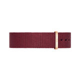 Buy Shop Daniel Wellington Classic Roselyn Black Dial Maroon Nylon Strap Watch For Women - DW00100269 USA Online