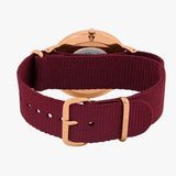 Buy Shop Daniel Wellington Classic Roselyn Black Dial Maroon Nylon Strap Watch For Women - DW00100269 USA Online
