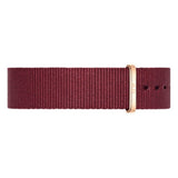 Buy Shop Daniel Wellington Classic Roselyn Black Dial Maroon Nylon Strap Watch For Women - DW00100273 USA Online