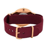 Buy Shop Daniel Wellington Classic Roselyn Black Dial Maroon Nylon Strap Watch For Women - DW00100273 USA Online