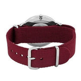 Buy Shop Daniel Wellington Classic Roselyn Black Dial Maroon Nylon Strap Watch For Women - DW00100274 USA Online