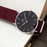 Buy Shop Daniel Wellington Classic Roselyn Black Dial Red NATO Strap Dial Watch For Women - DW00100270 USA Online