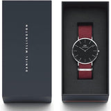 Buy Shop Daniel Wellington Classic Roselyn Black Dial Red NATO Strap Dial Watch For Women - DW00100270 USA Online