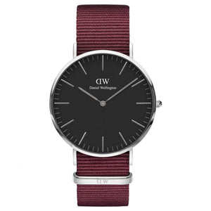 Buy Shop Daniel Wellington Classic Roselyn Black Dial Red NATO Strap Dial Watch For Women - DW00100270 USA Online