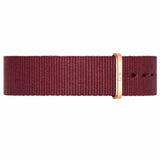 Buy Shop Daniel Wellington Classic Roselyn White Dial Maroon Nylon Strap Watch For Women - DW00100267 USA Online