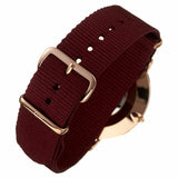Buy Shop Daniel Wellington Classic Roselyn White Dial Maroon Nylon Strap Watch For Women - DW00100267 USA Online