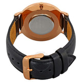 Daniel Wellington Classic Sheffield Black Dial Black Leather Strap Watch For Men - DW00100127