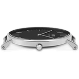 Daniel Wellington Classic Sheffield Black Dial Black Leather Strap Watch For Men - DW00100133