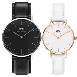 Buy Shop Daniel Wellington Classic Sheffield Black Dial Black Leather Strap Watch For Men - DW00100133 USA Online