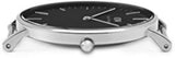 Buy Shop Daniel Wellington Classic Sheffield Black Dial Black Leather Strap Watch For Women - DW00100145 USA Online
