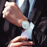 Buy Shop Daniel Wellington Classic Sheffield White Dial Black Leather Strap Watch For Men - DW00100007 USA Online