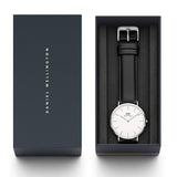 Buy Shop Daniel Wellington Classic Sheffield White Dial Black Leather Strap Watch For Men - DW0010003120 USA Online