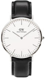 Buy Shop Daniel Wellington Classic Sheffield White Dial Black Leather Strap Watch For Men - DW0010003120 USA Online