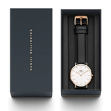 Buy Shop Daniel Wellington Classic Sheffield White Dial Black Leather Strap Watch For Men - DW00100084 USA Online