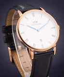 Buy Shop Daniel Wellington Classic Sheffield White Dial Black Leather Strap Watch For Men - DW00100084 USA Online
