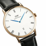 Buy Shop Daniel Wellington Classic Sheffield White Dial Black Leather Strap Watch For Men - DW00100084 USA Online