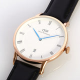 Buy Shop Daniel Wellington Classic Sheffield White Dial Black Leather Strap Watch For Men - DW00100084 USA Online