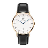 Buy Shop Daniel Wellington Classic Sheffield White Dial Black Leather Strap Watch For Men - DW00100084 USA Online
