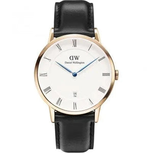 Buy Shop Daniel Wellington Classic Sheffield White Dial Black Leather Strap Watch For Men - DW00100084 USA Online
