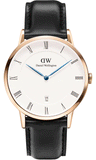 Buy Shop Daniel Wellington Classic Sheffield White Dial Black Leather Strap Watch For Men - DW00100084 USA Online