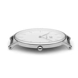 Buy Shop Daniel Wellington Classic Sheffield White Dial Black Leather Strap Watch For Women - DW00100053 USA Online