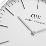 Buy Shop Daniel Wellington Classic Sheffield White Dial Black Leather Strap Watch For Women - DW00100053 USA Online