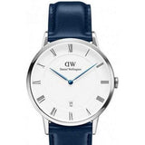 Buy Shop Daniel Wellington Classic Sheffield White Dial Navy Blue Leather Strap Watch For Women - DW00100194 USA Online