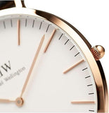 Buy Shop Daniel Wellington Classic Somerset White Dial Blue Leather Strap Watch For Men - DW00100121 USA Online