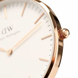 Buy Shop Daniel Wellington Classic Somerset White Dial Blue Leather Strap Watch For Women - DW00100123 USA Online