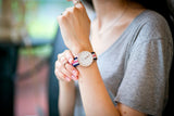 Buy Shop Daniel Wellington Classic South Hampton White Dial Two Tone Nylon Strap Watch For Women - DW00100034 USA Online