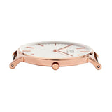 Buy Shop Daniel Wellington Classic South Hampton White Dial Two Tone Nylon Strap Watch For Women - DW00100034 USA Online