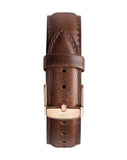 Buy Shop Daniel Wellington Classic St Mawes Black Dial Brown Leather Strap Watch For Men - DW00100124 USA Online