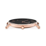 Buy Shop Daniel Wellington Classic St Mawes Black Dial Brown Leather Strap Watch For Men - DW00100124 USA Online