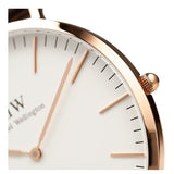 Buy Shop Daniel Wellington Classic St Mawes White Dial Brown Leather Strap Watch For Men - DW00100006 USA Online