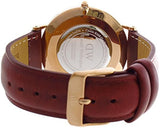 Buy Shop Daniel Wellington Classic Suffolk White Dial Brown Leather Strap Watch For Men - DW00100122 USA Online